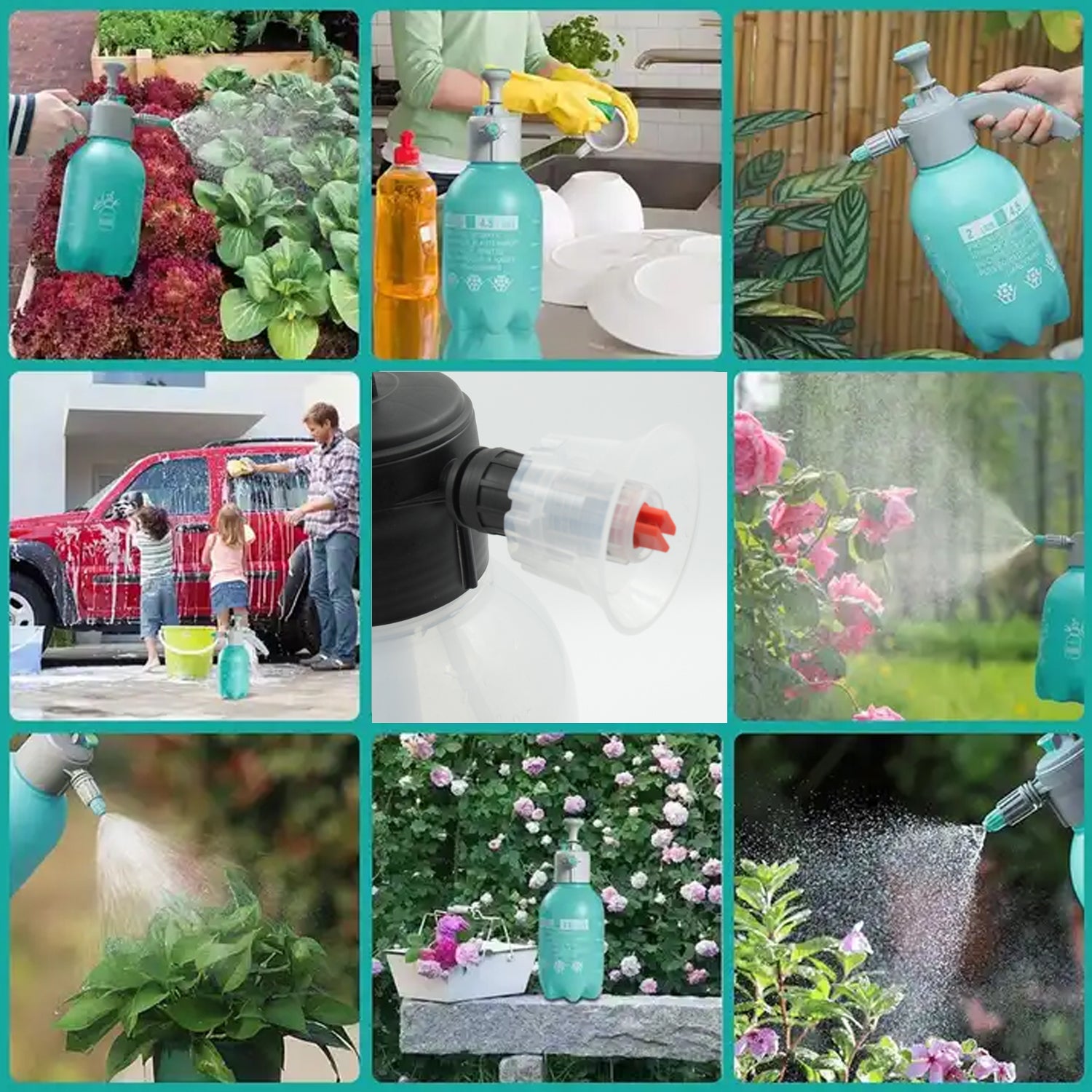 9324 Pressure Sprayer 2 Litres Garden Sprayer Hand Pump Sprayer Foam Sprayer Watering Bottle for Indoor Plants Cleaning Outdoor Garden (2 Ltr.) 9324 Pressure Sprayer 2 Litres Garden Sprayer Hand Pump Sprayer Foam Sprayer Watering Bottle for Indoor Plants Cleaning Outdoor Garden (2 Ltr.)